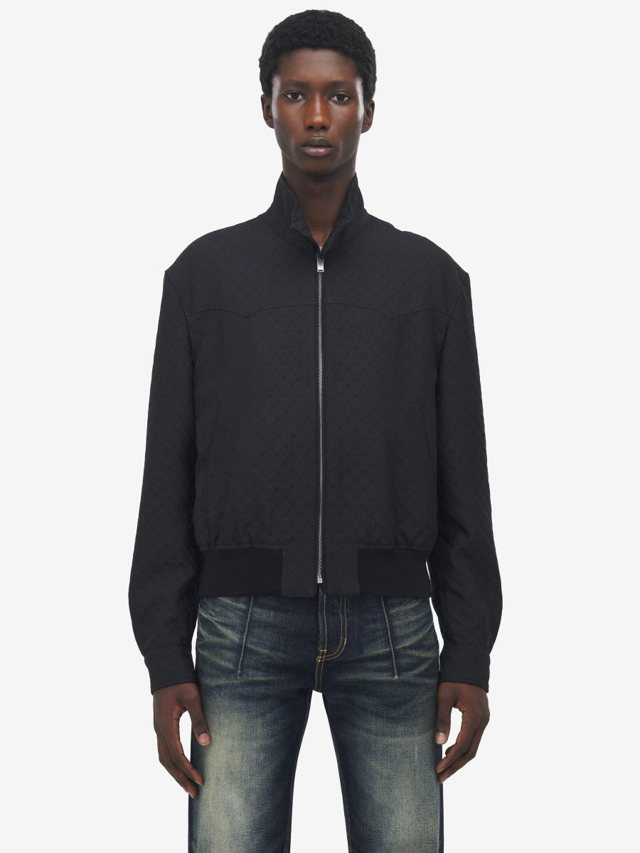 ALEXANDER MCQUEEN - Cropped Harrington Jacket - Item 827425QRABU1010